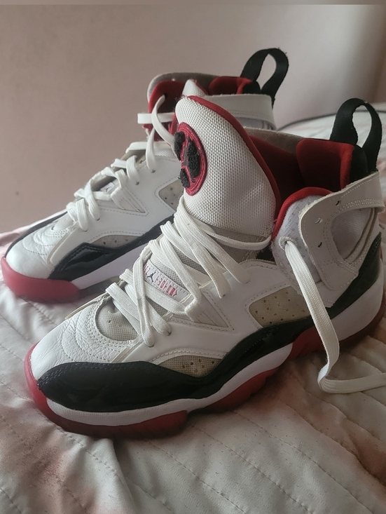 Jordan Other - Jordan Two Trey Kids Shoes White Black and Red Size 4.5Y